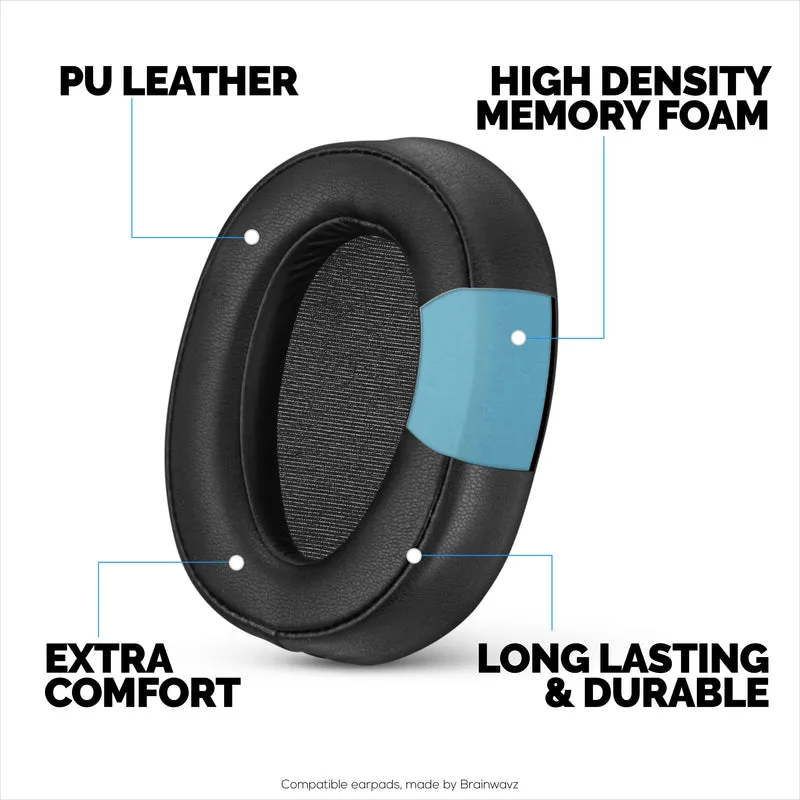 Cuscinetti auricolari sostitutivi per cuffie Sony WH-H900N e MDR-100ABN, pelle PU, memory foam