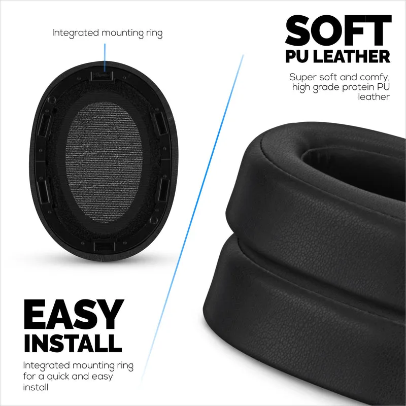 Cuscinetti auricolari sostitutivi per cuffie Sony WH-H900N e MDR-100ABN, pelle PU, memory foam