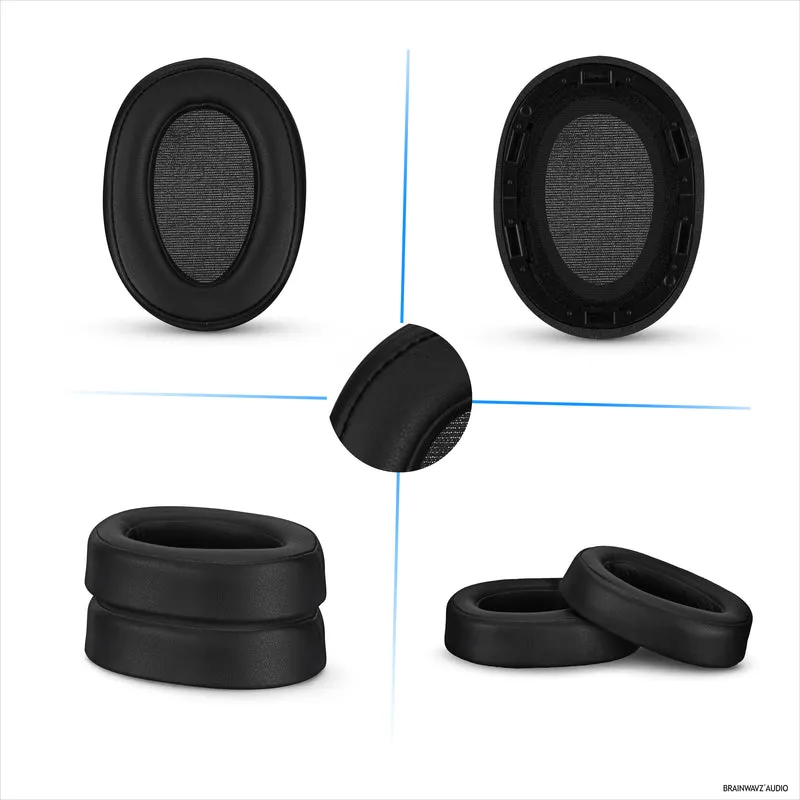 Cuscinetti auricolari sostitutivi per cuffie Sony WH-H900N e MDR-100ABN, pelle PU, memory foam