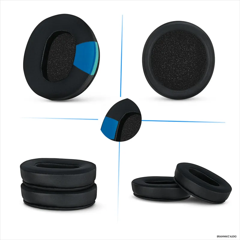 Cuscinetti auricolari ibridi per cuffie Razer Kraken PRO V3, Cool Gel, pelle PU e memory foam più spessa
