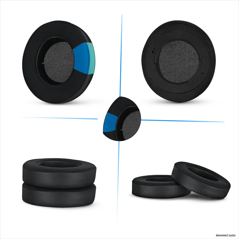 Cuscinetti auricolari ibridi per cuffie Razer Kraken PRO V2 7.1, Cool Gel, pelle PU e memory foam più spessa