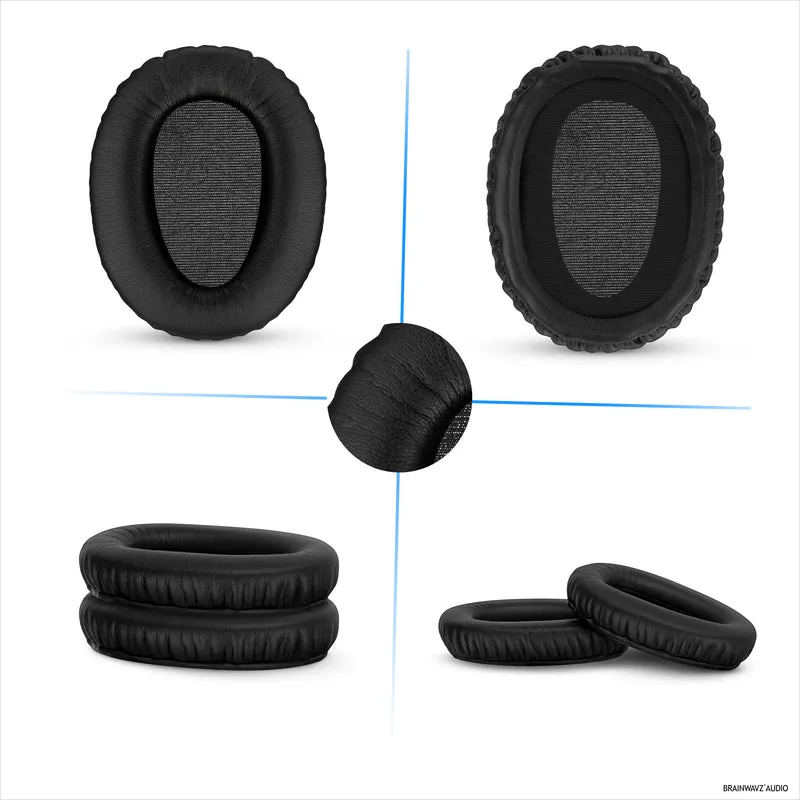 Mga Kapalit na Earpad para sa Sony WH-CH700N, MDR-ZX770 (ZX770BN), MDR-ZX780 (ZX780DC) at MDR-10R Headphones, PU Leather, Memory Foam