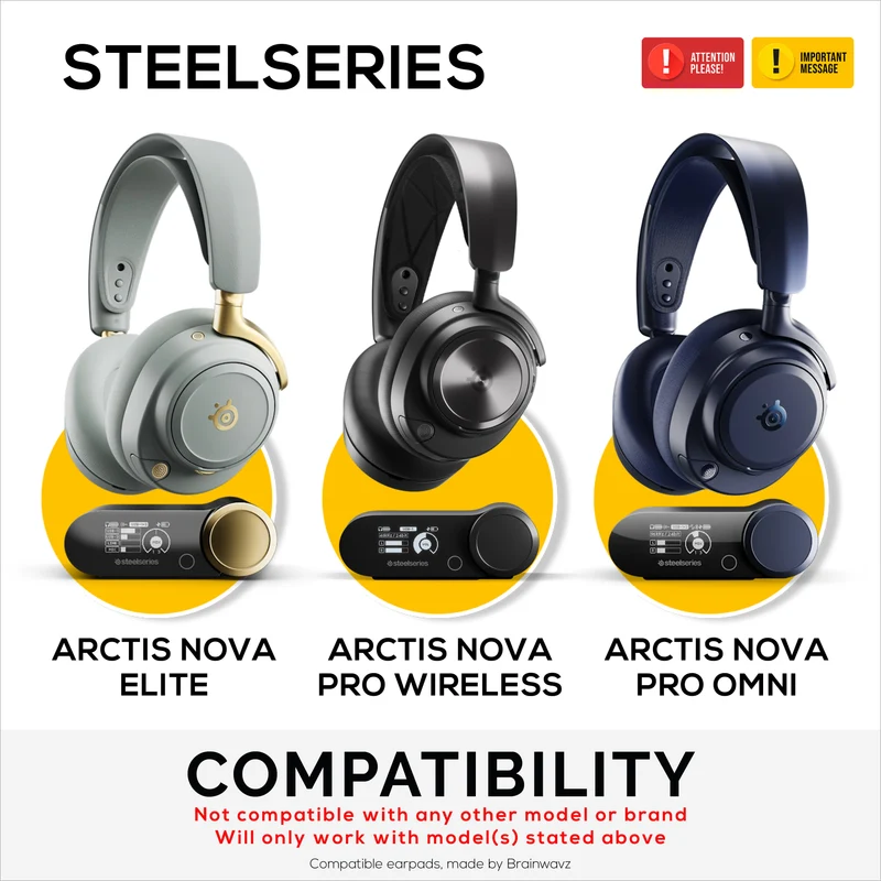 Supporto per cuffie e controller di gioco progettato per le cuffie Steelseries Arctis Nova Pro Wireless, Nova Pro Omni e Nova Elite con dock per la stazione base wireless.