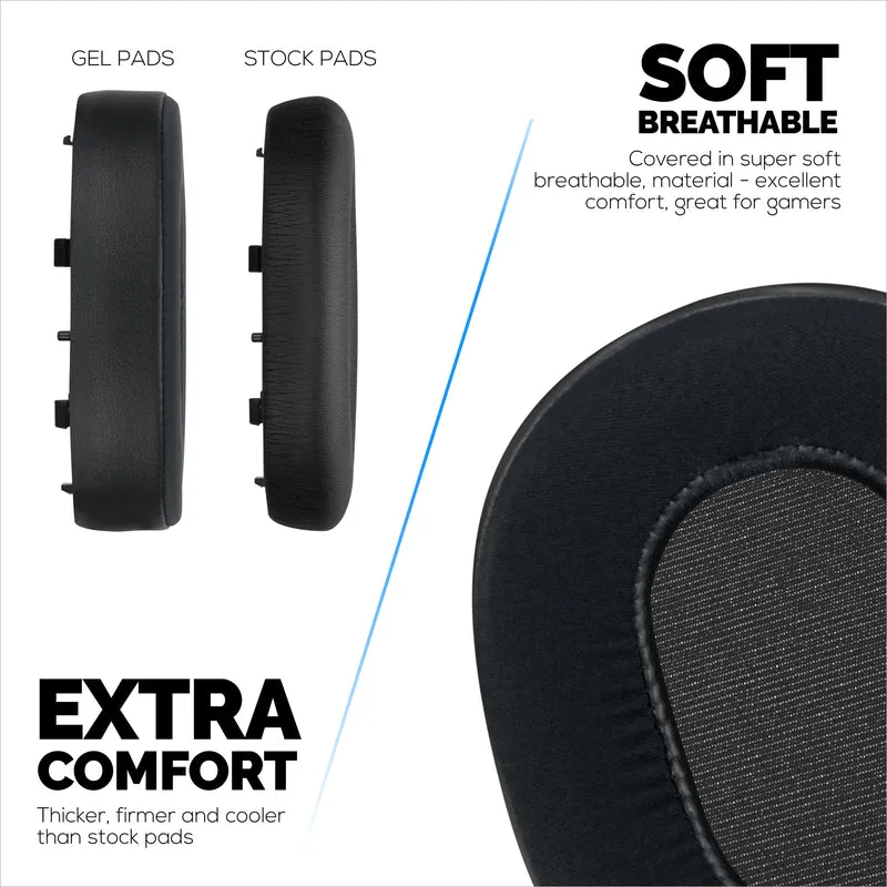 Cuscinetti auricolari in gel ibrido per cuffie Sony WH-1000XM5, gel fresco, tessuto super morbido, pelle PU e memory foam più spesso