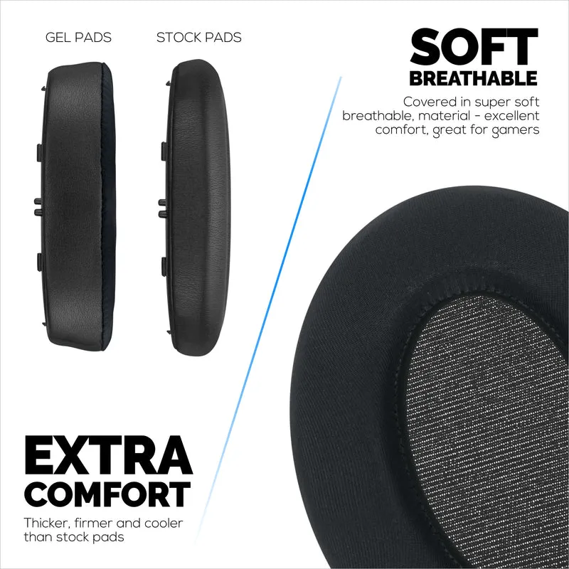 Hybrid Gel Earpads para sa Sony WH-1000XM3 Headphones, Cool Gel, Super Soft Fabric, PU Leather at Mas Makapal na Memory Foam