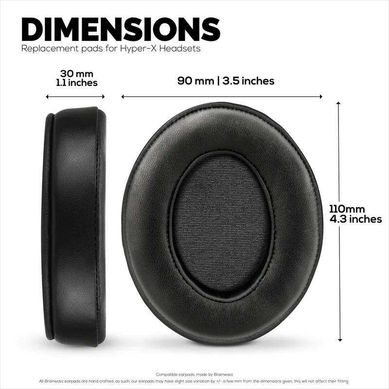 Cuscinetti auricolari in gel di pelle di pecora per cuffie HyperX Cloud 1, 2 Wireless, Core, Flight S, Alpha S e altro, pelle morbida, gel rinfrescante, comfort extra, durevoli e di lunga durata