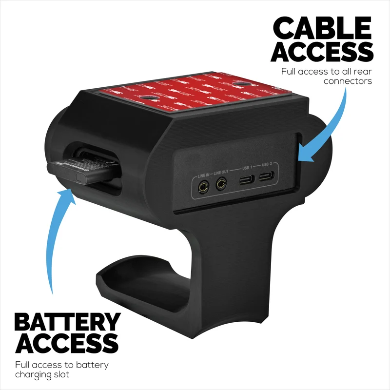 Supporto da scrivania per cuffie Steelseries Arctis Nova Pro Wireless, Nova Pro Omni e Nova Elite con dock per la stazione base wireless.