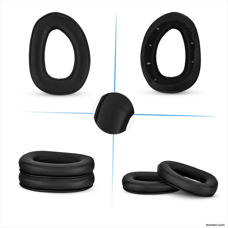 Cuscinetti auricolari sostitutivi per cuffie SENNHEISER GSP300, GSP350, GSP301, GSP302, GSP303 e GSP370 - Pelle PU morbida e memory foam