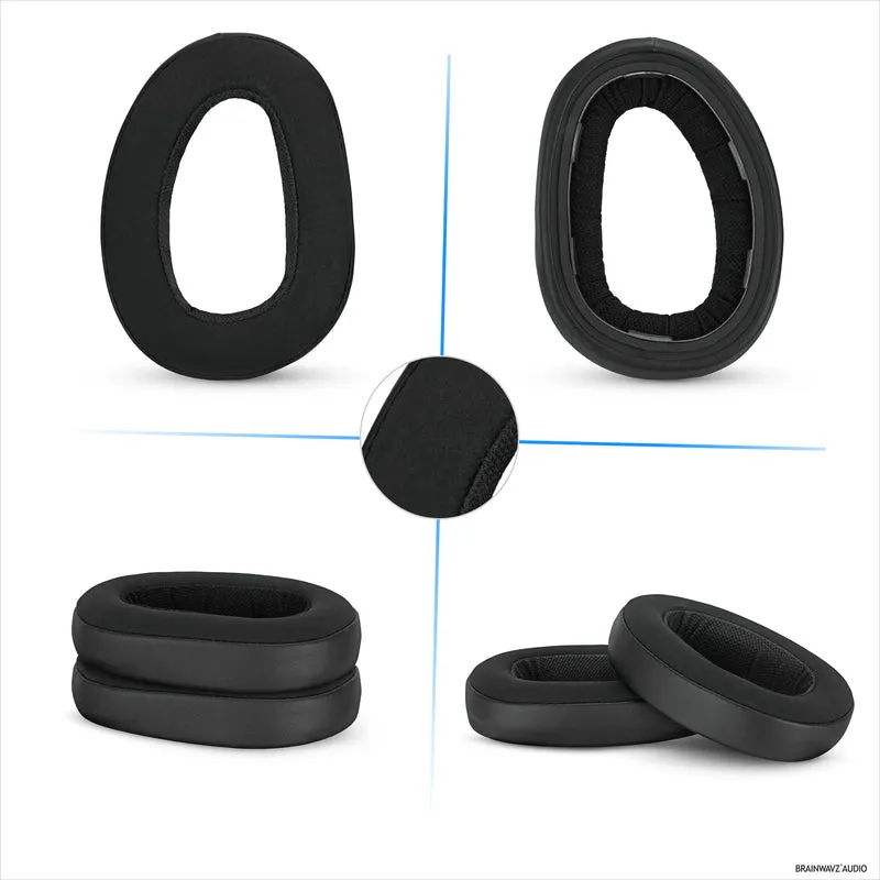Cuscinetti auricolari di ricambio per cuffie Sennheiser GSP500, GSP550, GSP600 e GSP670 - Pelle PU e memory foam