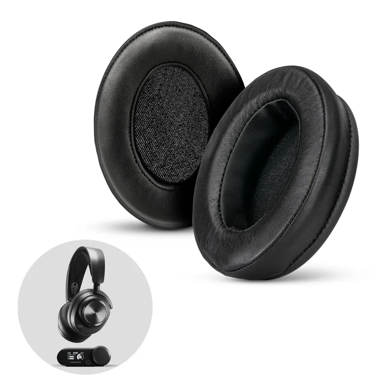 Mga Earpad na gawa sa Balat ng Tupa para sa Steelseries Arctis Nova Pro Wireless, Nova Pro Omni at Nova Elite Headphones - Memory Foam na may Malambot at Tunay na Balat ng Tupa