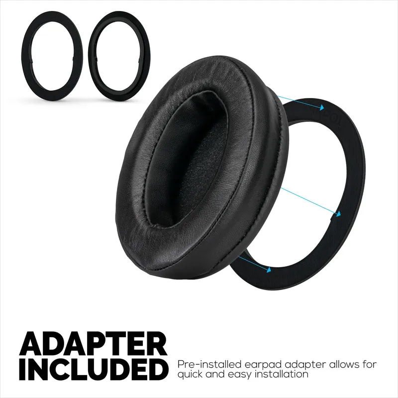 Cuscinetti auricolari in pelle di pecora per cuffie Steelseries Arctis Nova Pro Wireless, Nova Pro Omni e Nova Elite - Schiuma a memoria di forma con morbida vera pelle di pecora