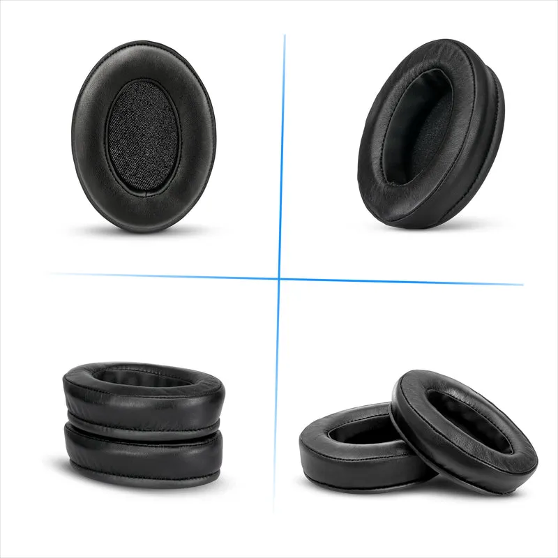 Cuscinetti auricolari in pelle di pecora per cuffie Steelseries Arctis Nova Pro Wireless, Nova Pro Omni e Nova Elite - Schiuma a memoria di forma con morbida vera pelle di pecora