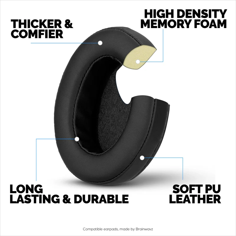 Cuscinetti auricolari spessi e migliorati per cuffie Steelseries Arctis Nova Pro Wireless, Nova Pro Omni e Nova Elite - Schiuma a memoria di forma con rivestimento in similpelle
