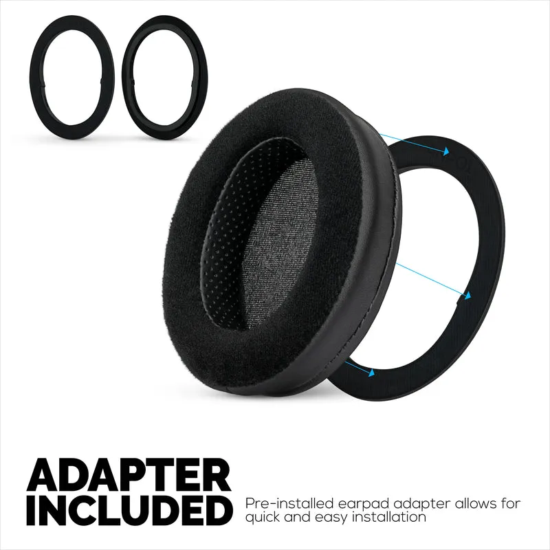 Cuscinetti auricolari ibridi per cuffie Steelseries Arctis Nova Pro Wireless, Nova Pro Omni e Nova Elite - Schiuma a memoria di forma con rivestimento in velluto e pelle PU