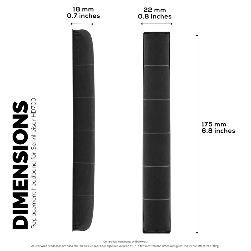 Fascia di ricambio per cuffie SENNHEISER HD700: morbida pelle PU e imbottitura in memory foam