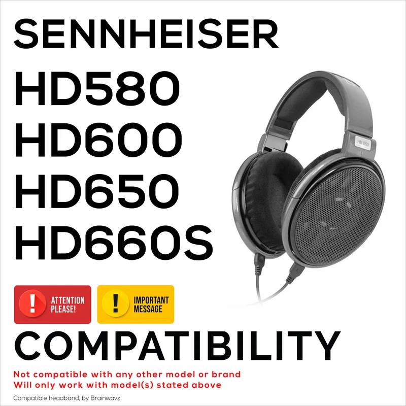 Archetto di ricambio per cuffie SENNHEISER HD580, HD600, HD650 e HD660S - Tessuto morbido e imbottitura in schiuma