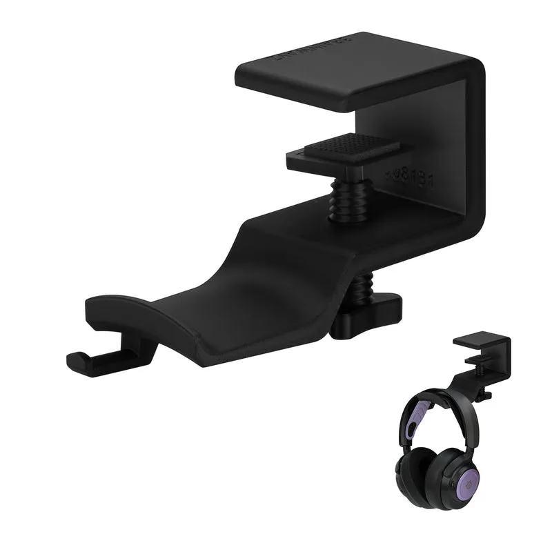 Brainwavz Paw - Under Desk Headphone Hanger Stand, Screw In Place, Madaling I-install gamit ang Adjustable Mounting Clamp, Angkop para sa Lahat ng Headset