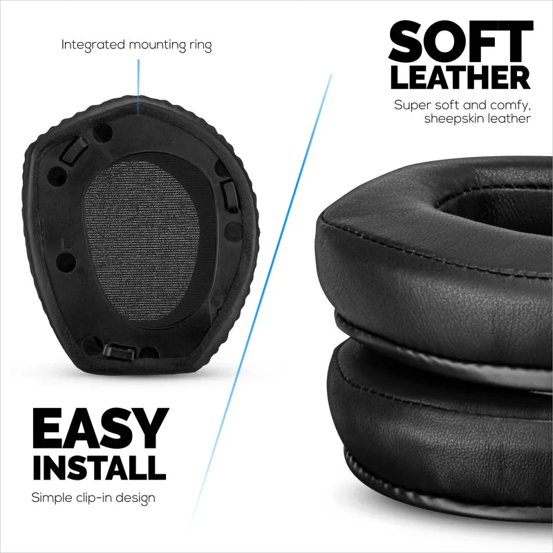 Cuscinetti in pelle di pecora per cuffie SENNHEISER RS165, RS175, RS185 e RS195 - Cuscinetti auricolari in vera pelle morbida e memory foam di alta qualità, HDR165, HDR175, HDR185, HDR195