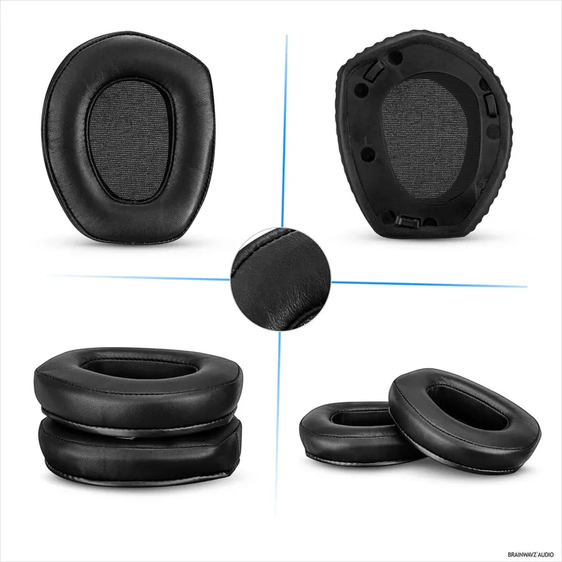 Cuscinetti in pelle di pecora per cuffie SENNHEISER RS165, RS175, RS185 e RS195 - Cuscinetti auricolari in vera pelle morbida e memory foam di alta qualità, HDR165, HDR175, HDR185, HDR195