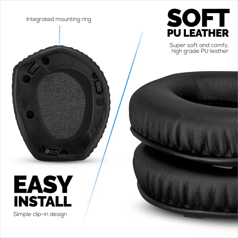 Cuscinetti di ricambio per cuffie SENNHEISER RS165, RS175, RS185 e RS195 - Morbida pelle PU e morbida schiuma