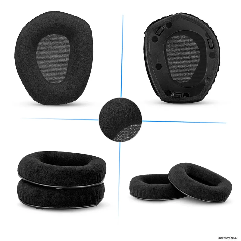 Cuscinetti in velluto per cuffie SENNHEISER RS165, RS175, RS185 e RS195 - Cuscinetti auricolari in morbida schiuma, HDR165, HDR175, HDR185, HDR195