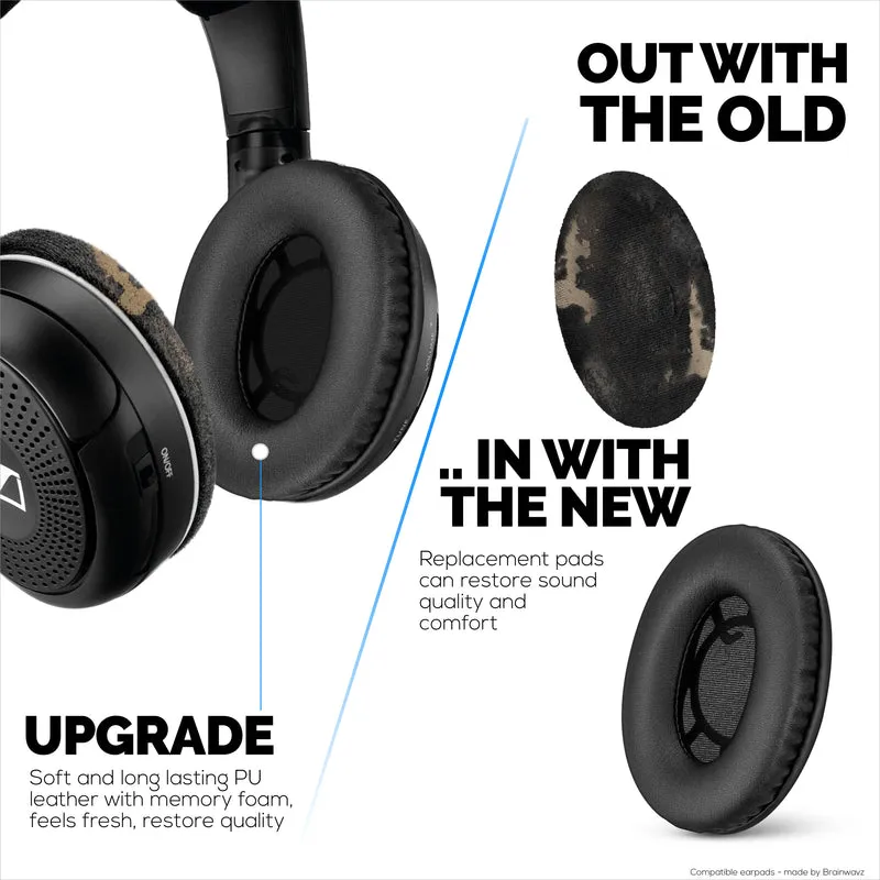 Mga Kapalit na Earpad para sa SENNHEISER RS120, RS110, RS115, RS117, RS119 Headphone - Soft PU Leather at Foam Ear Pad - HDR 120, HDR100, HDR110, HDR117, HDR119