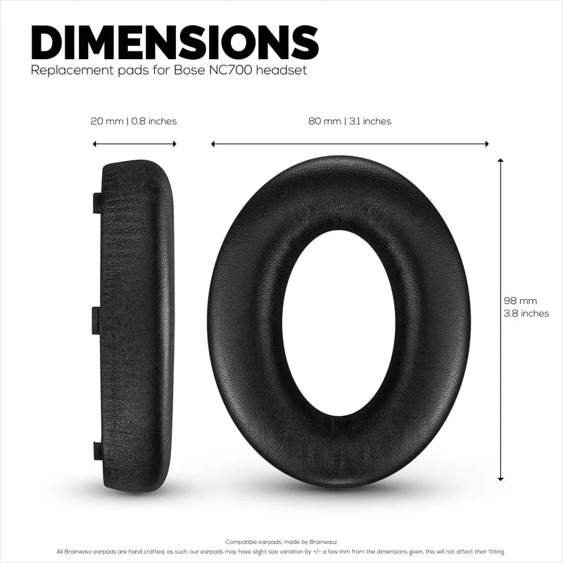 Sheepskin Earpads para sa BOSE NC700 Headphones, High Quality, Soft Leather at Memory Foam Ear Pad para sa Karagdagang Kaginhawahan