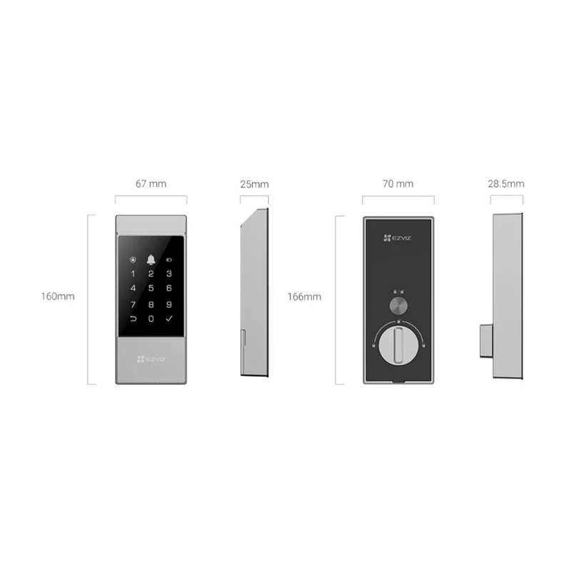 EZVIZ Cerradura Inteligente Wi-Fi DL04, 310500562