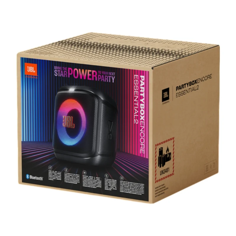 JBL Parlante Inalámbrico Portátil PartyBox Encore Essential 2, JBLPBENCOREESS2AM