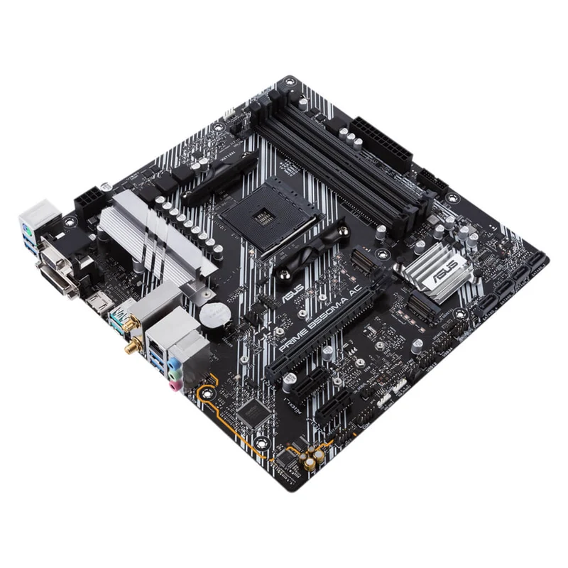 Asus Tarjeta Madre AMD AM4 mATX con PCIe 4.0, Prime B550M-A AC