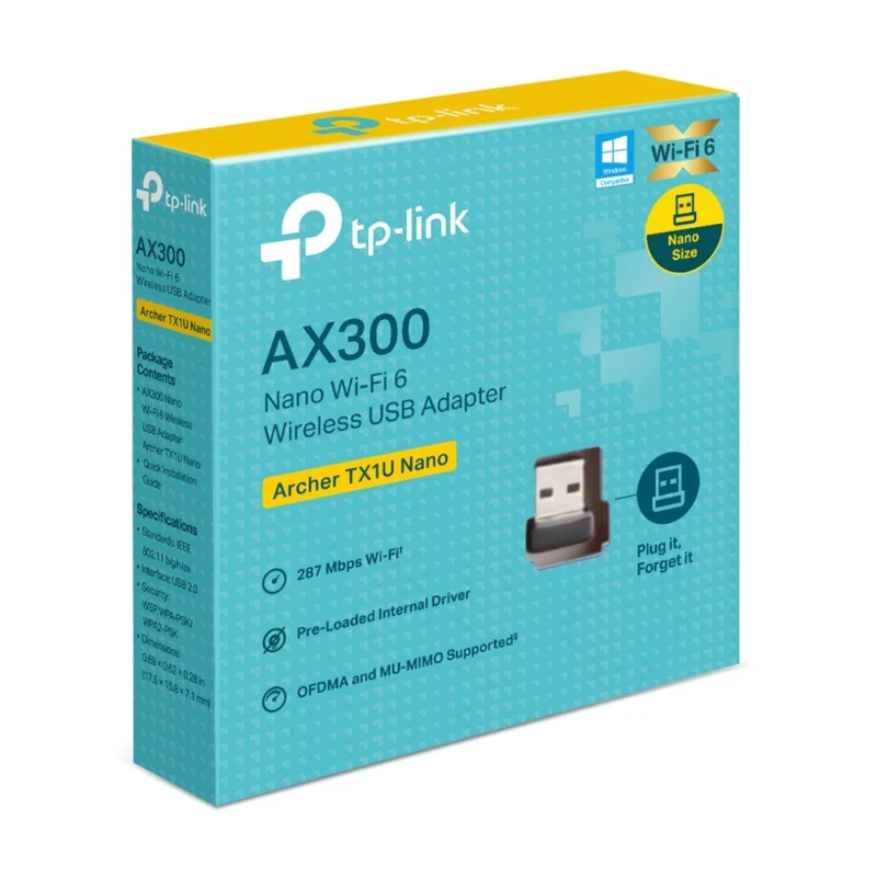 TP-Link Adaptador Nano USB Wifi 6 AX300