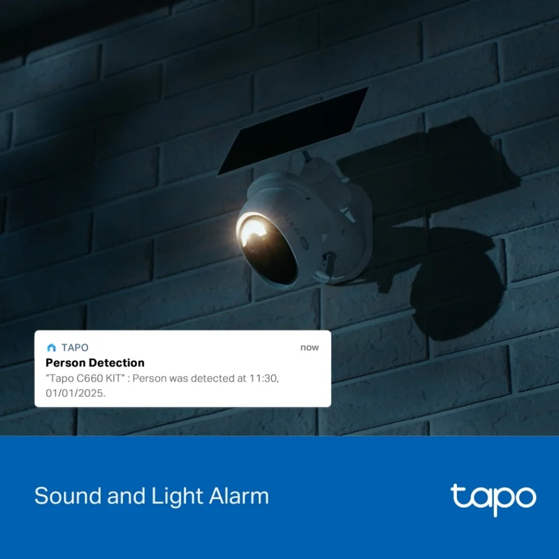 TP-Link Tapo Cámara de Seguridad Smart Wi-Fi 8 MP con Panel Solar, Tapo C660 KIT