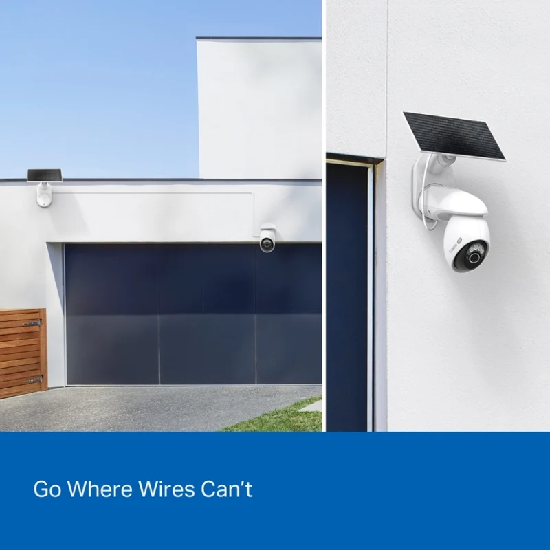 TP-Link Tapo Cámara de Seguridad Smart Wi-Fi 8 MP con Panel Solar, Tapo C660 KIT