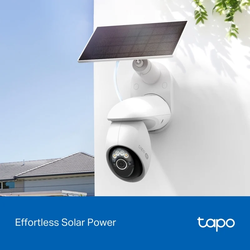 TP-Link Tapo Cámara de Seguridad Smart Wi-Fi 8 MP con Panel Solar, Tapo C660 KIT