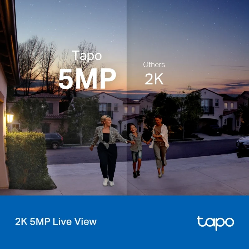 TP-Link Tapo Timbre Inteligente con Cámara Integrada 5 MP, Tapo D130