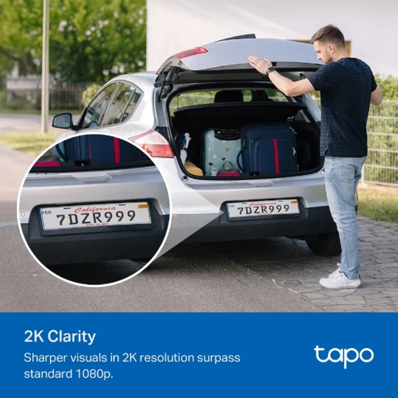 TP-Link Tapo Cámara de Seguridad Wi-Fi 3 MP con Panel Solar, Tapo C410 KIT
