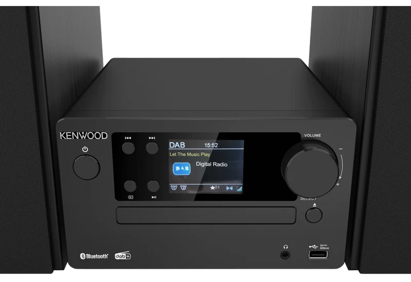 Kenwood M-725DAB Sistema Micro Hi-Fi con CD, USB, DAB+ e streaming audio Bluetooth