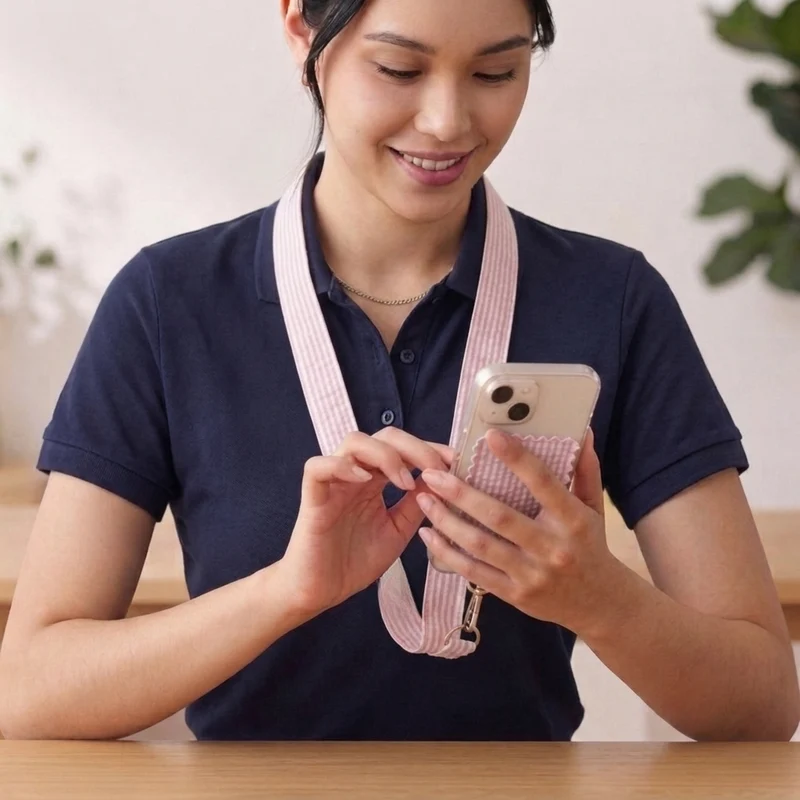 LACCIO PORTA CELLULARE HM - DELICATE PINK