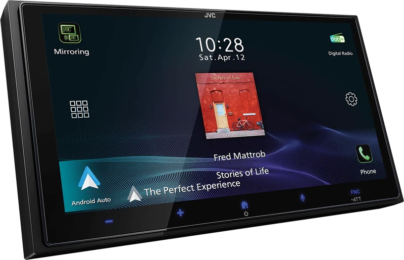 JVC KW-M795DBW Ricevitore multimediale digitale 2DIN con display ad alta definizione