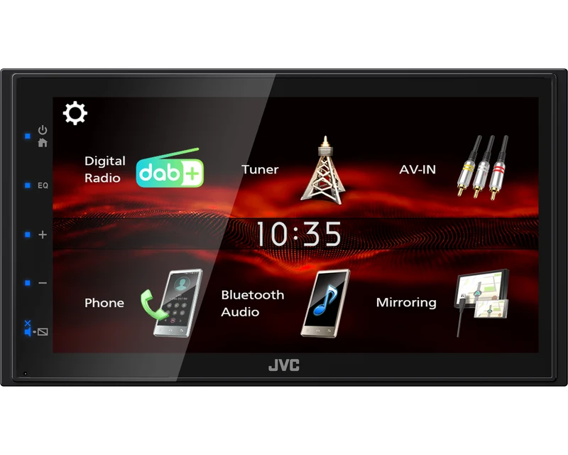 JVC KW-M180DBT Digital Media Receiver con monitor Touch da 6,8"