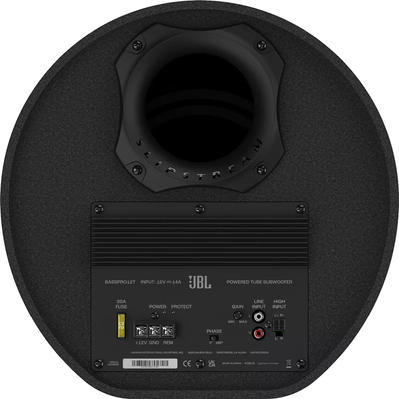 JBL BassPro Tube 12 BP12T - Autosubwoofer attivo BassTube - Amplificatore Classe D - 450 Watt Peak - 150W RMS