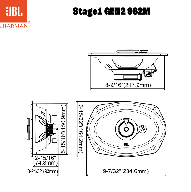 Altoparlanti JBL STAGE1 962M GEN2