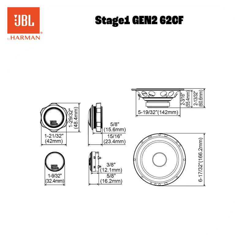JBL STAGE1 62CF Componente GEN2
