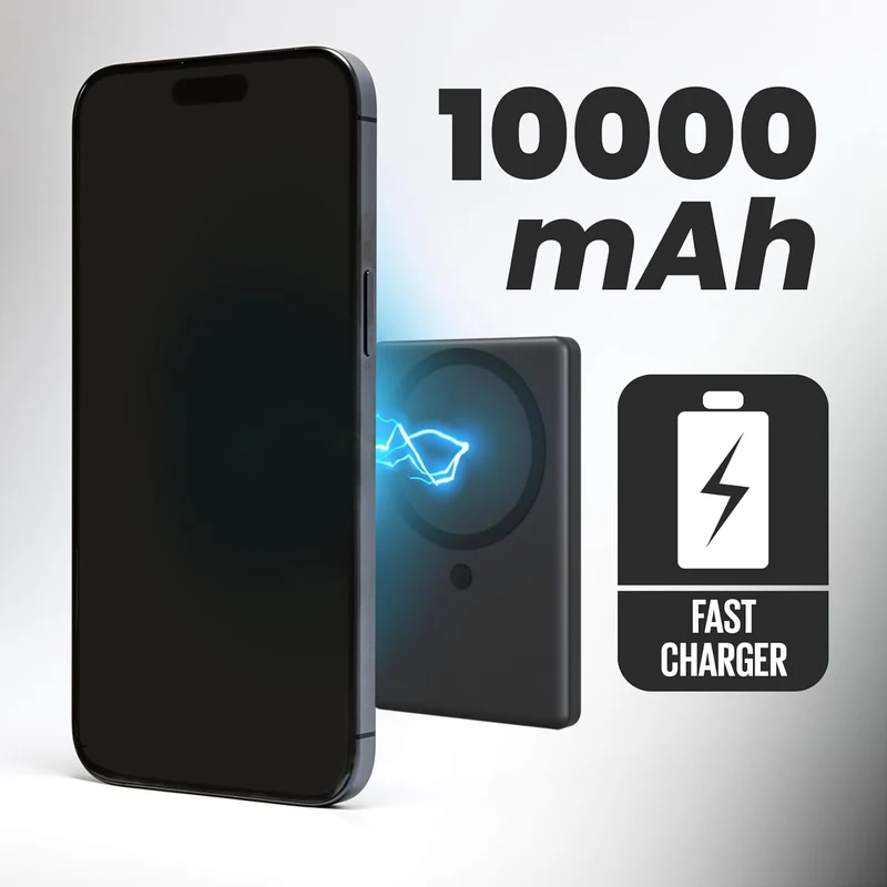 TECHMADE POWERBANK SLIM 15MM WIRELESS MAGNETICO 10000mah