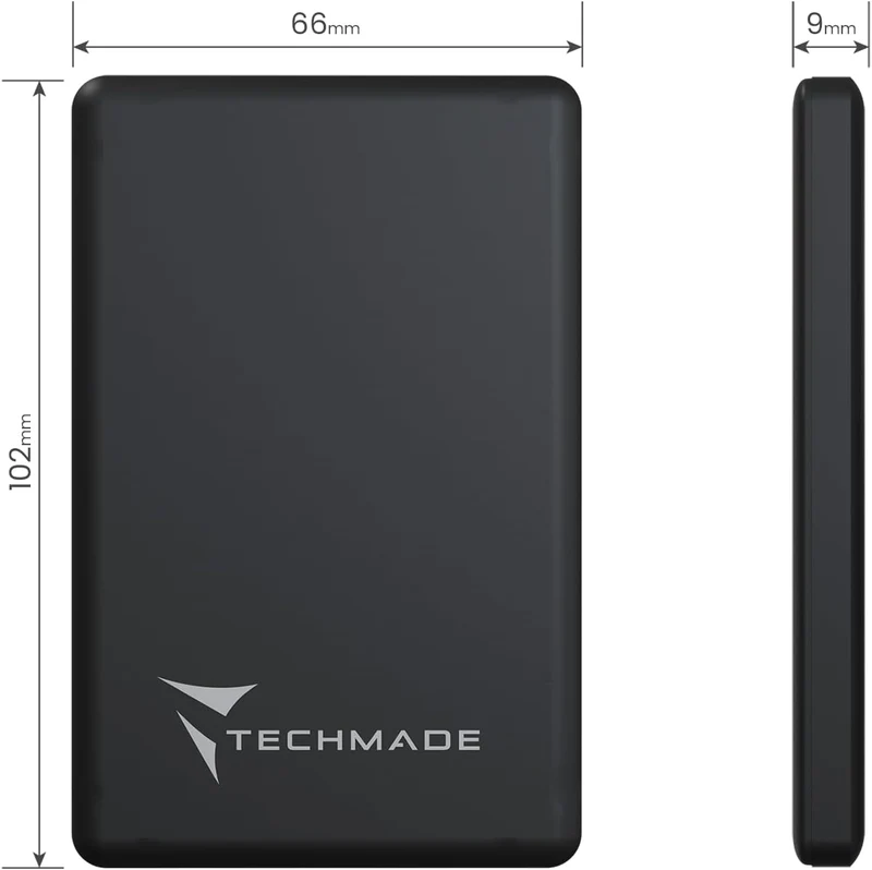 TECHMADE POWERBANK SLIM 7.9MM WIRELESS MAGNETICO 5000mah