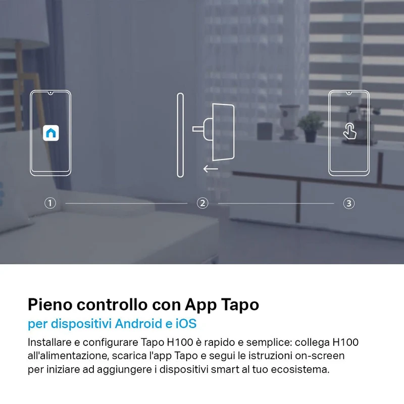 Tapo H100 Smart Hub, Allarme e Campanello Integrato