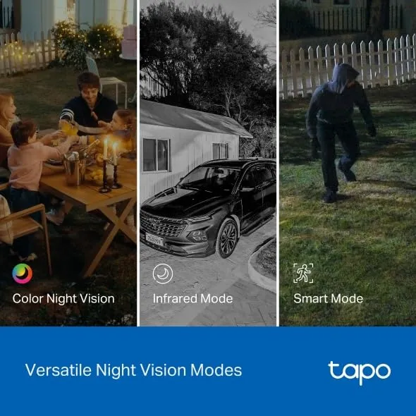 Tapo C545D Telecamera WiFi Esterno Doppio Obiettivo 2K 3MP, 360° PTZ