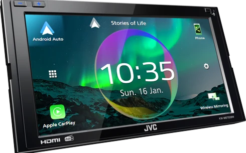 KENWOOD DMX8021DABS Digital Media AV Receiver con 7.0" WVGA Display, Wireless Smartphone Connections, Bluetooth & Digital Radio DAB+