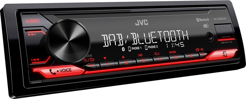 JVC KD-X282DBT Digital Media Receiver con Bluetooth e tuner digitale DAB+