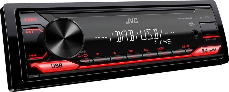 JVC KD-X182DB . Digital Media Receiver 1 DIN con tuner digitale DAB+